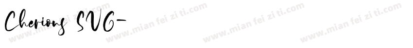 Cherions SVG字体转换
